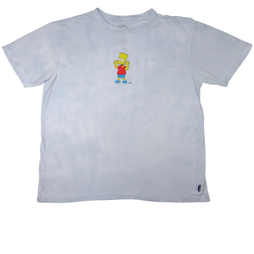 Billabong‎ The Simpsons Bart Simpson T Shirt Mens Medium Light Blue Graphic Tee